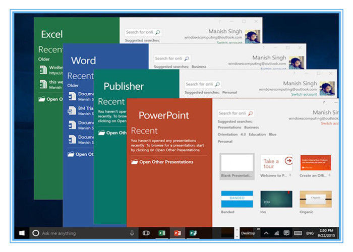 مايكروسوفت أوفيس بروفيشنال 2016 منتجات Office مفتاح 2016 برو بلس + مفتاح محرك فلاش USB 3.0