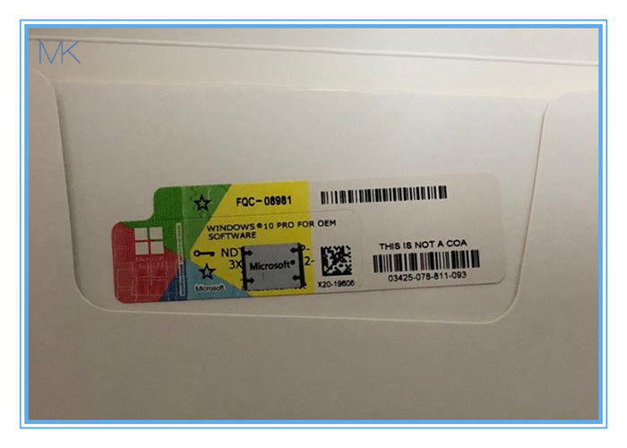 COA Windows 10 Pro Product Key Sticker Material 32/64 With Security Label