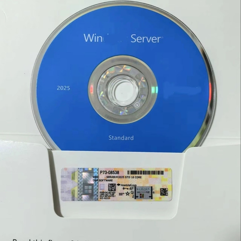 64 معالجات مدعومة ويندوز سيرفر 2025 DVD مع ويندوز ديفندر مكافحة الفيروسات لـ RDS