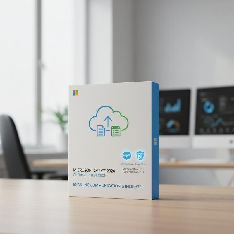 اندماج OneDrive Microsoft Office 2024 تقدم أدوات الاتصال Skype وأدوات تحليل البيانات Power BI تمكين الاتصال