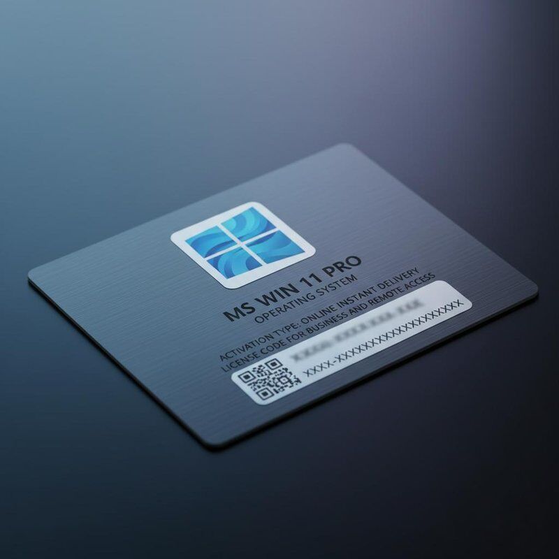 نظام التشغيل MS win 11 pro، نوع التنشيط، رمز ترخيص التسليم الفوري عبر الإنترنت للأعمال والوصول عن بعد